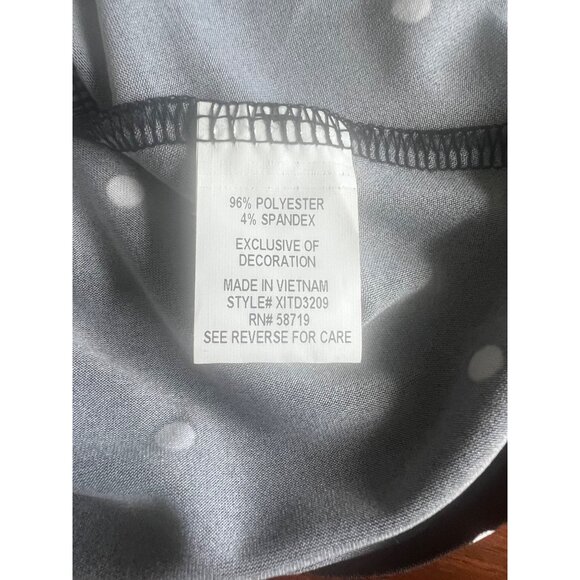 NY Collection Polka Dot Black & White Womens Dress Size XL - Picture 8 of 12